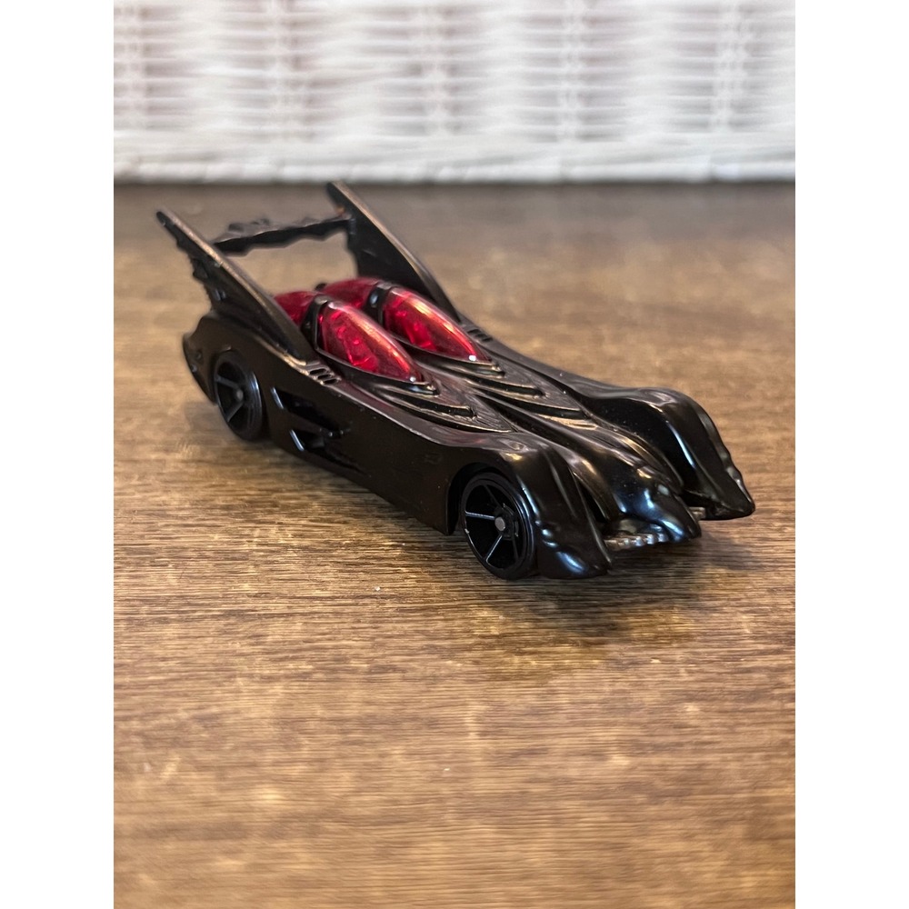Hot Wheels DC Comics Batmobile Batman Series Black W Red Windows Loose Diecast